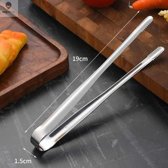 Stainless Steel BBQ Grill Tongs – Heat‑Safe, Durable, Precision Grip-M