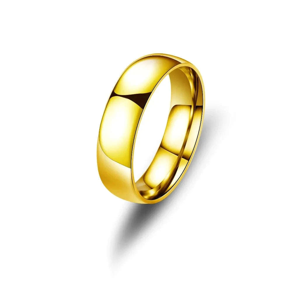 Stainless Steel Black Matte Ring for Men and Women-4MM Black / 9