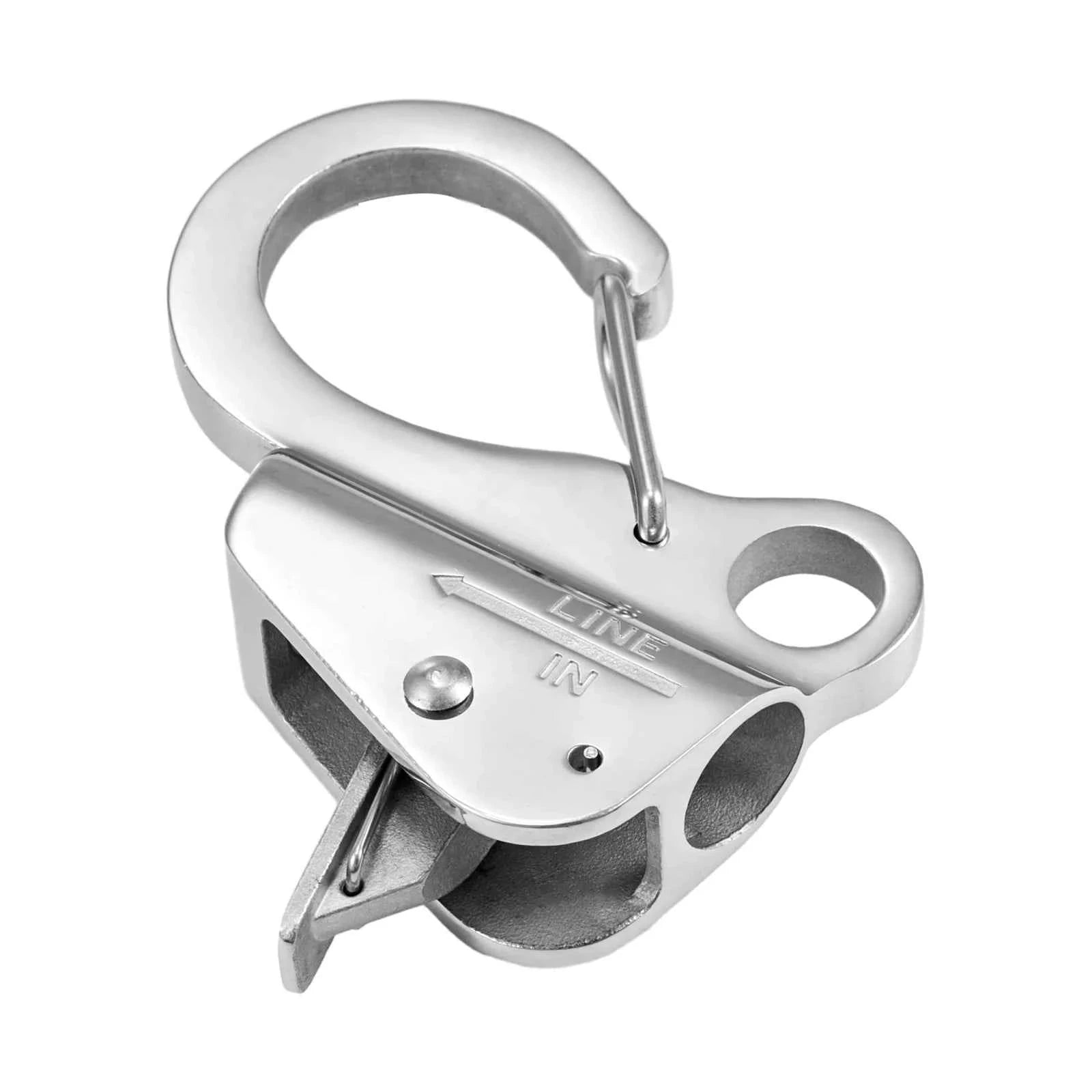 Stainless Steel Boat Anchor Hook with Slide Clamp for 3/8"-5/8" Rope-Stainless Steel / United States