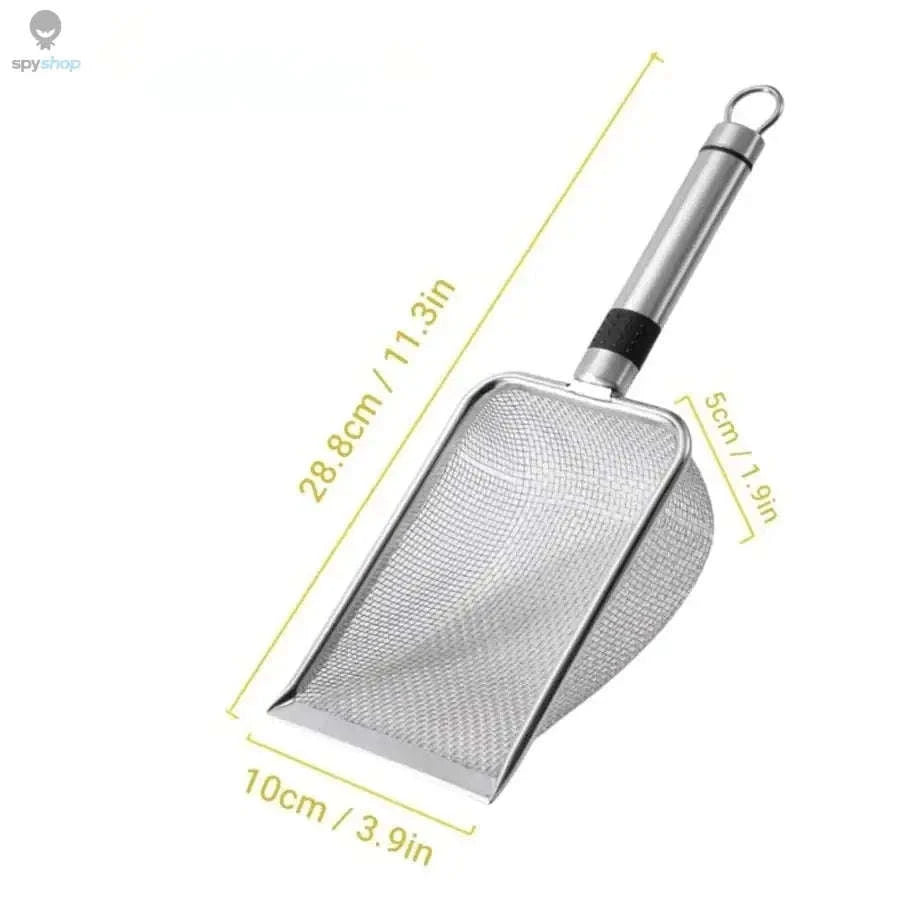 Stainless Steel Cat Litter Scoop – Durable Build, Easy Clean, Ergonomic Comfort-stainless steels