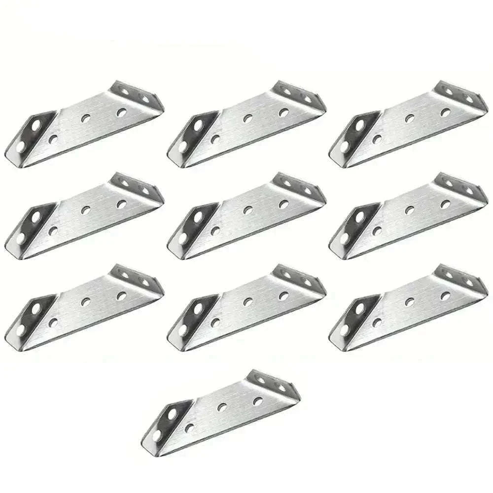 Stainless Steel Corner Brackets for Strong Furniture Support-20pc