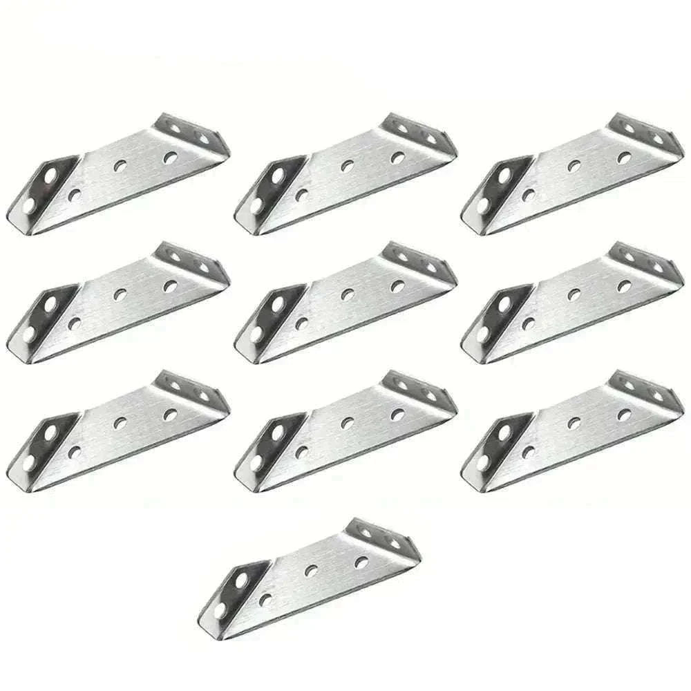Stainless Steel Corner Brackets for Strong Furniture Support-20pc