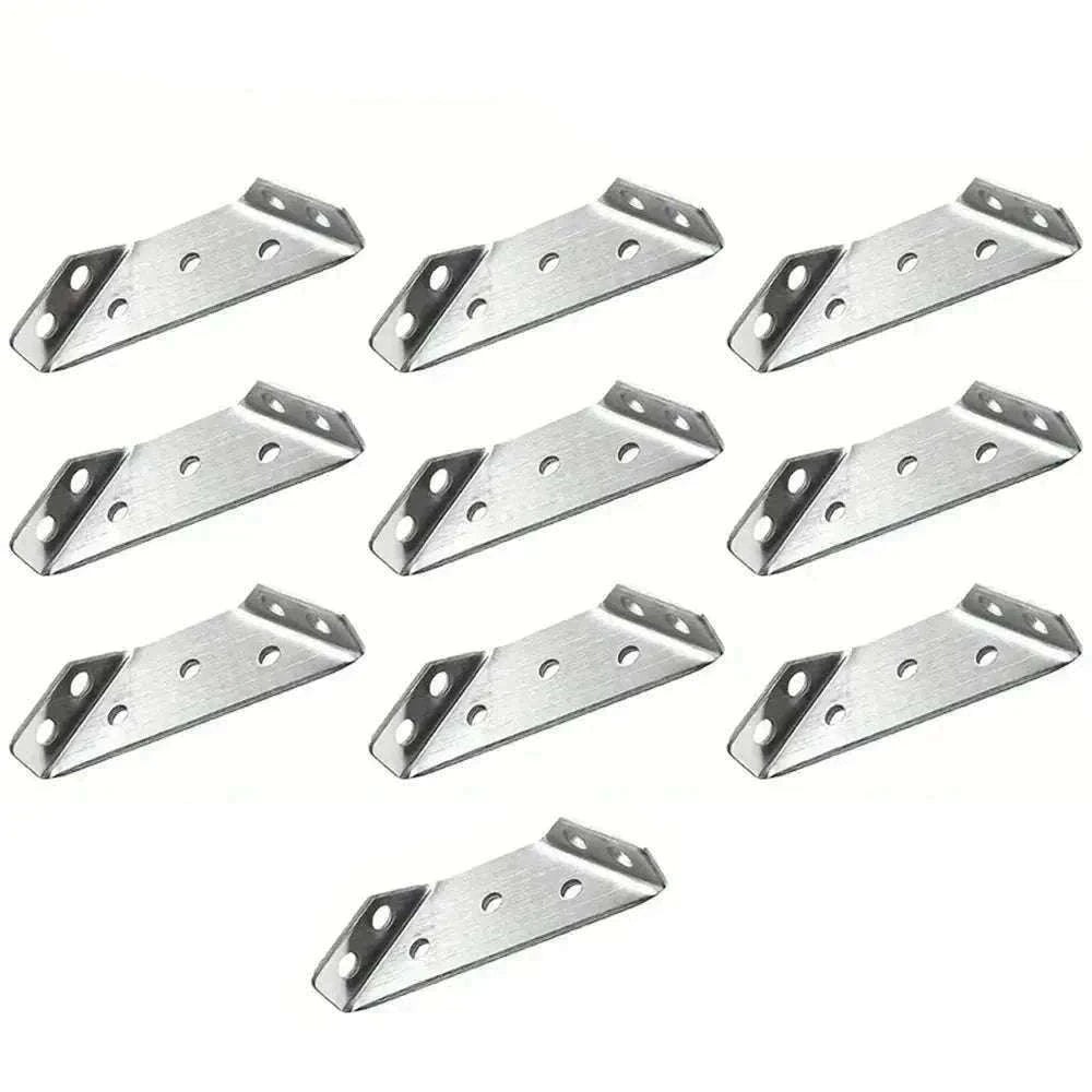 Stainless Steel Corner Brackets for Strong Furniture Support-20pc