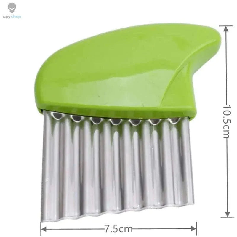 Stainless Steel Crinkle Cutter Knife for Wavy Fruit and Veggie Slices-Potato Wave Knife