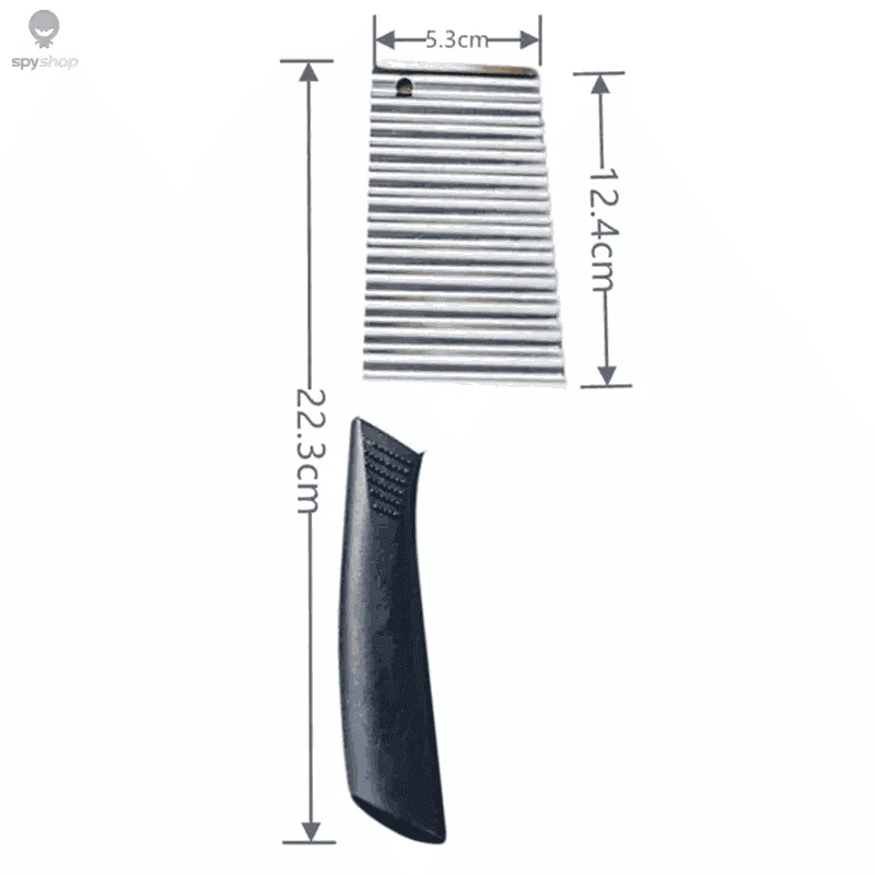 Stainless Steel Crinkle Cutter Knife for Wavy Fruit and Veggie Slices-Potato Wave Knife