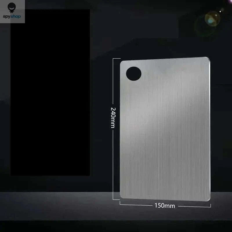 Stainless Steel Cutting Board – Hygienic, Durable, Double‑Sided Prep Surface-24x15cm