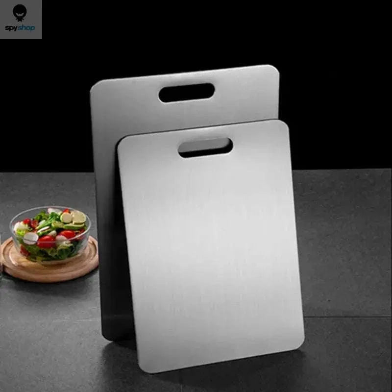 Stainless Steel Cutting Board – Hygienic, Durable, Double‑Sided Prep Surface-24x15cm