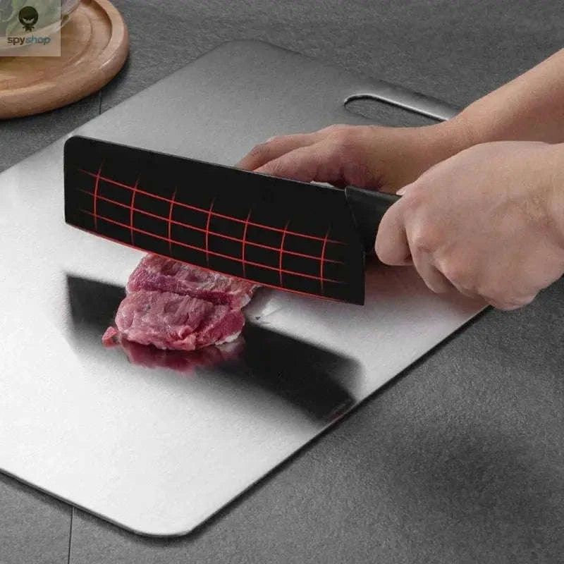 Stainless Steel Cutting Board – Hygienic, Durable, Double‑Sided Prep Surface-24x15cm