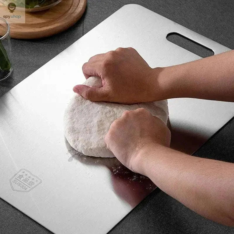 Stainless Steel Cutting Board – Hygienic, Durable, Double‑Sided Prep Surface-24x15cm