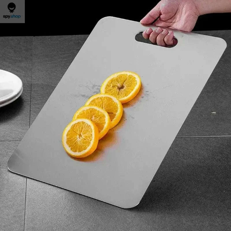Stainless Steel Cutting Board – Hygienic, Durable, Double‑Sided Prep Surface-24x15cm