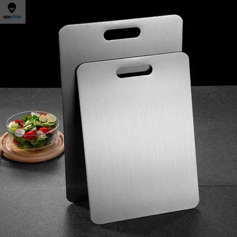 Stainless Steel Cutting Board – Hygienic, Durable, Double‑Sided Prep Surface-24x15cm