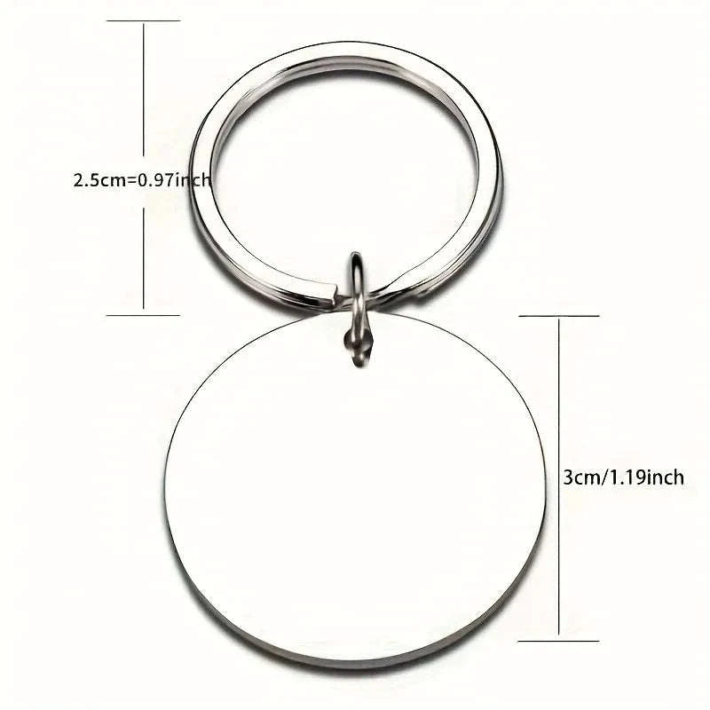 Stainless Steel Dear Mom I Love You Keychain-MOM-1