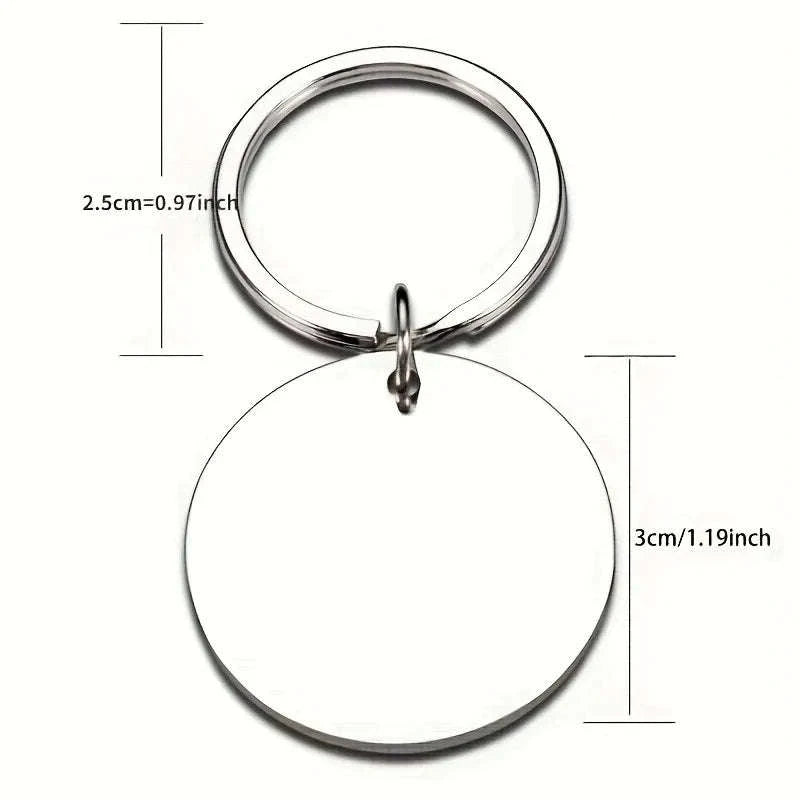 Stainless Steel Dear Mom I Love You Keychain-MOM-1