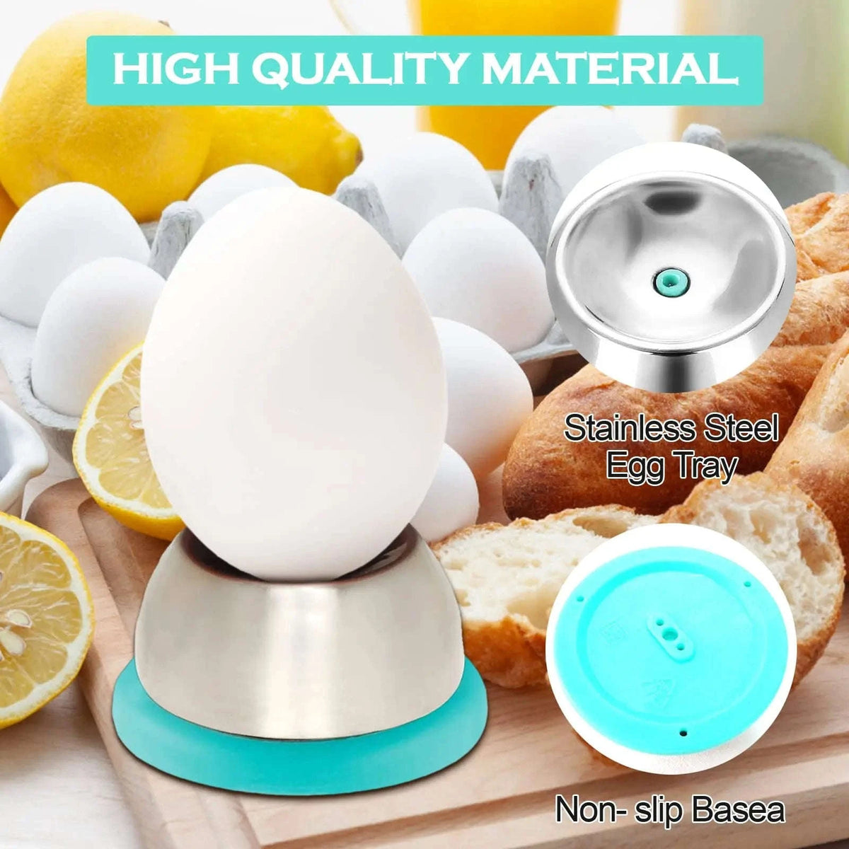 Stainless Steel Egg Piercer-SKY BLUE