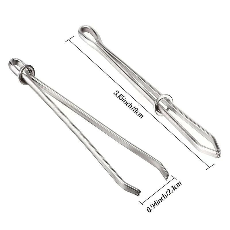 Stainless Steel Elastic Band Threading Tool-2pcs