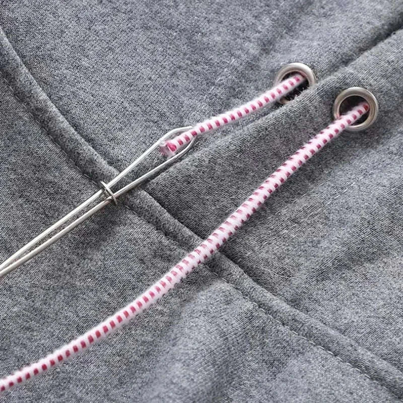 Stainless Steel Elastic Band Threading Tool for Sewing-2pcs