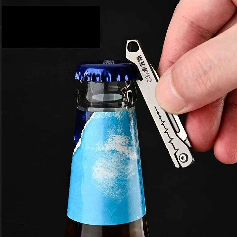Stainless Steel Fast-Open Mini Scalpel Bottle Opener Knife-ONLY 10 BLADES-12