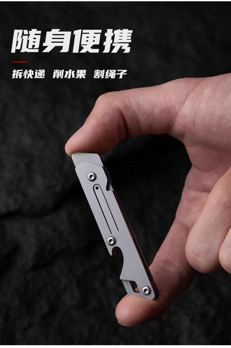 Stainless Steel Fast-Open Mini Scalpel Bottle Opener Knife-ONLY 10 BLADES-12