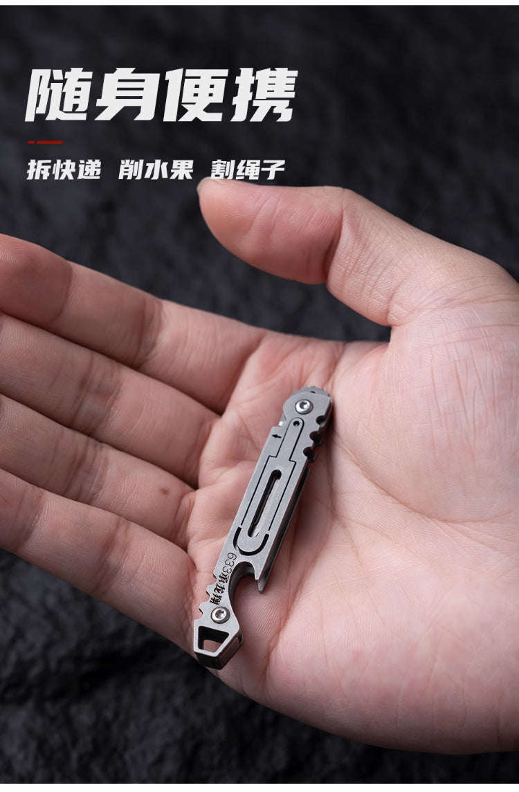 Stainless Steel Fast-Open Mini Scalpel Bottle Opener Knife-ONLY 10 BLADES-12