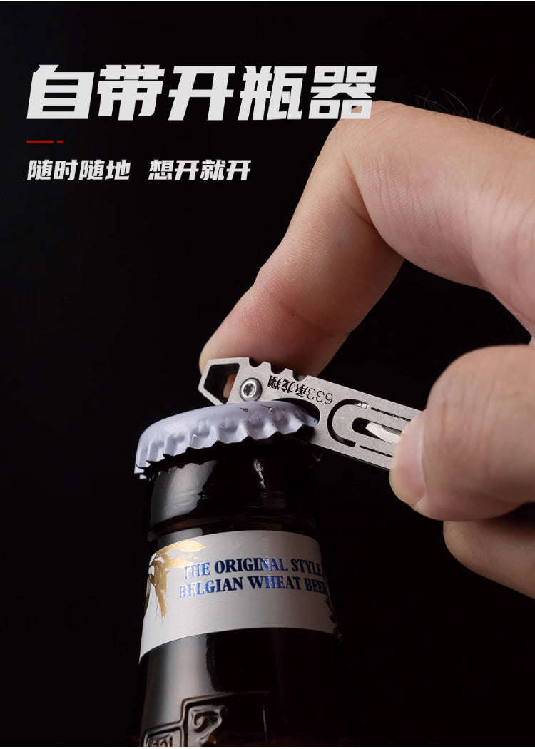 Stainless Steel Fast‑Open Scalpel Mini Bottle Opener Knife-ONLY 10 BLADES-12