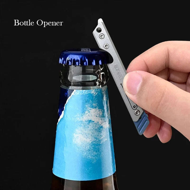 Stainless Steel Fast‑Open Scalpel Mini Bottle Opener Knife-ONLY 10 BLADES-12