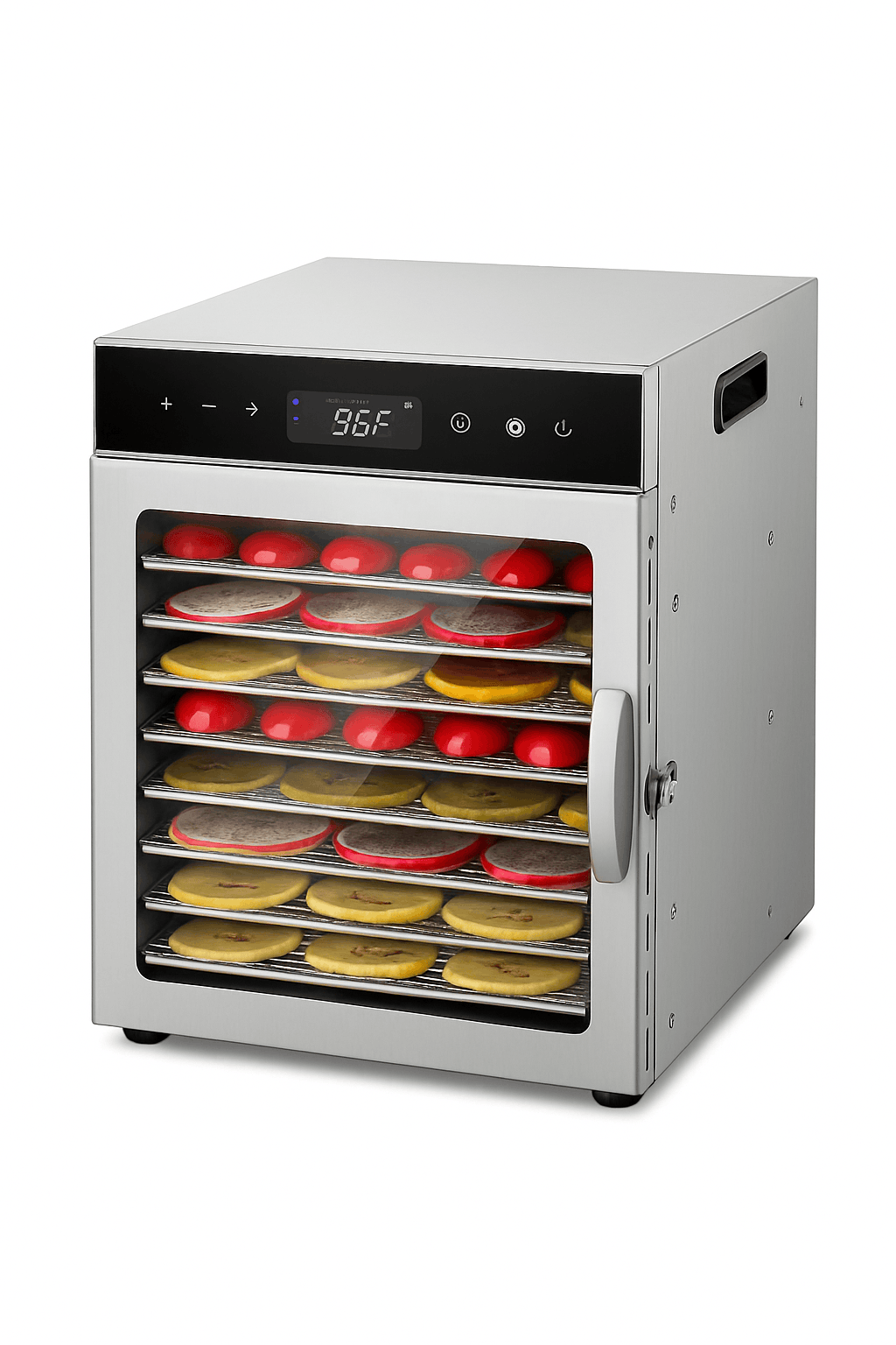 Stainless Steel Food Dehydrator with 12 Layers and Touch Control-6 layers / US