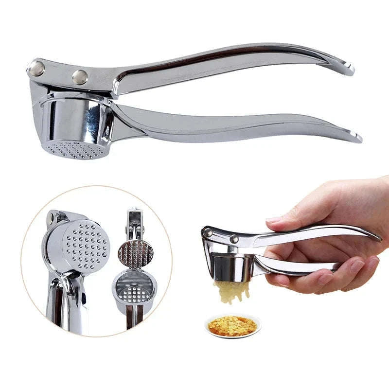 Stainless Steel Garlic Press Crusher for Fast, Clean Prep-A