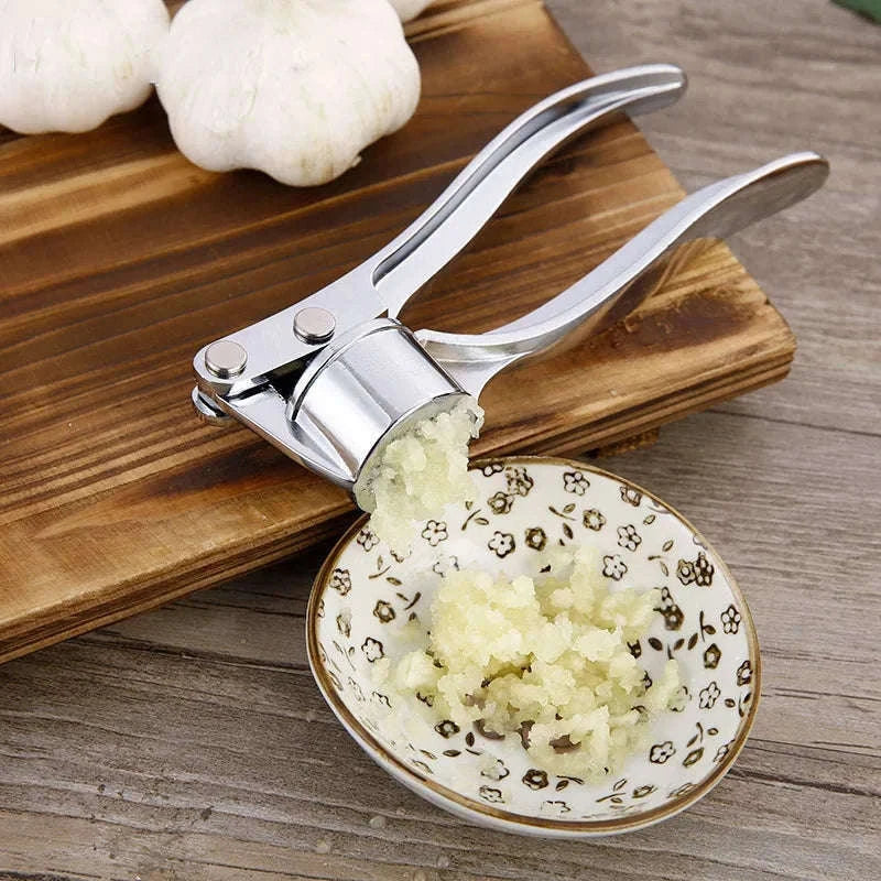 Stainless Steel Garlic Press Crusher for Fast, Clean Prep-A