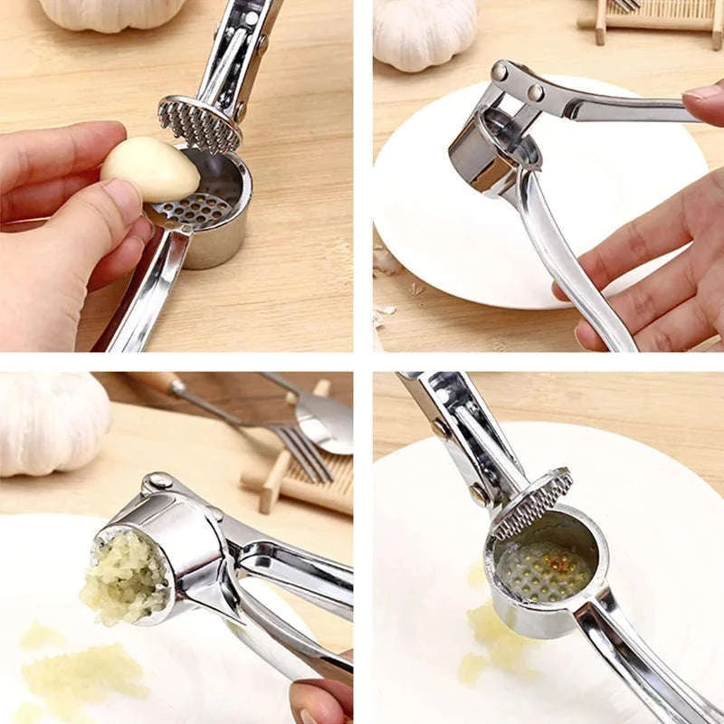 Stainless Steel Garlic Press Crusher for Fast, Clean Prep-A