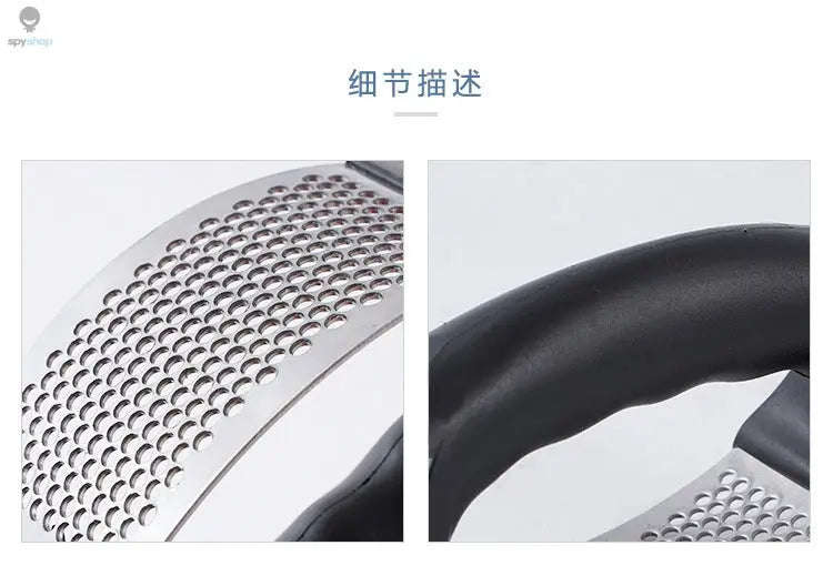 Stainless Steel Garlic Press – Effortless Crushing and Easy Cleaning-Default Title
