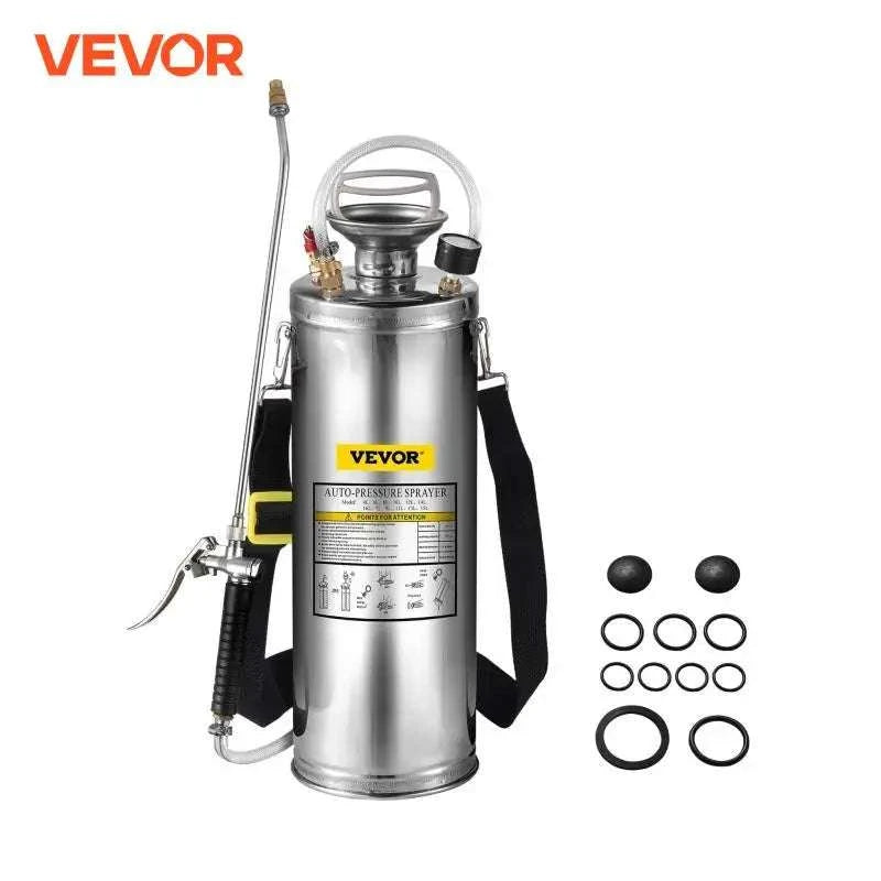 Stainless Steel Hand Pump Sprayer 4–12L Garden & Cleaning Tool-8L 2Gal / CZECH REPUBLIC