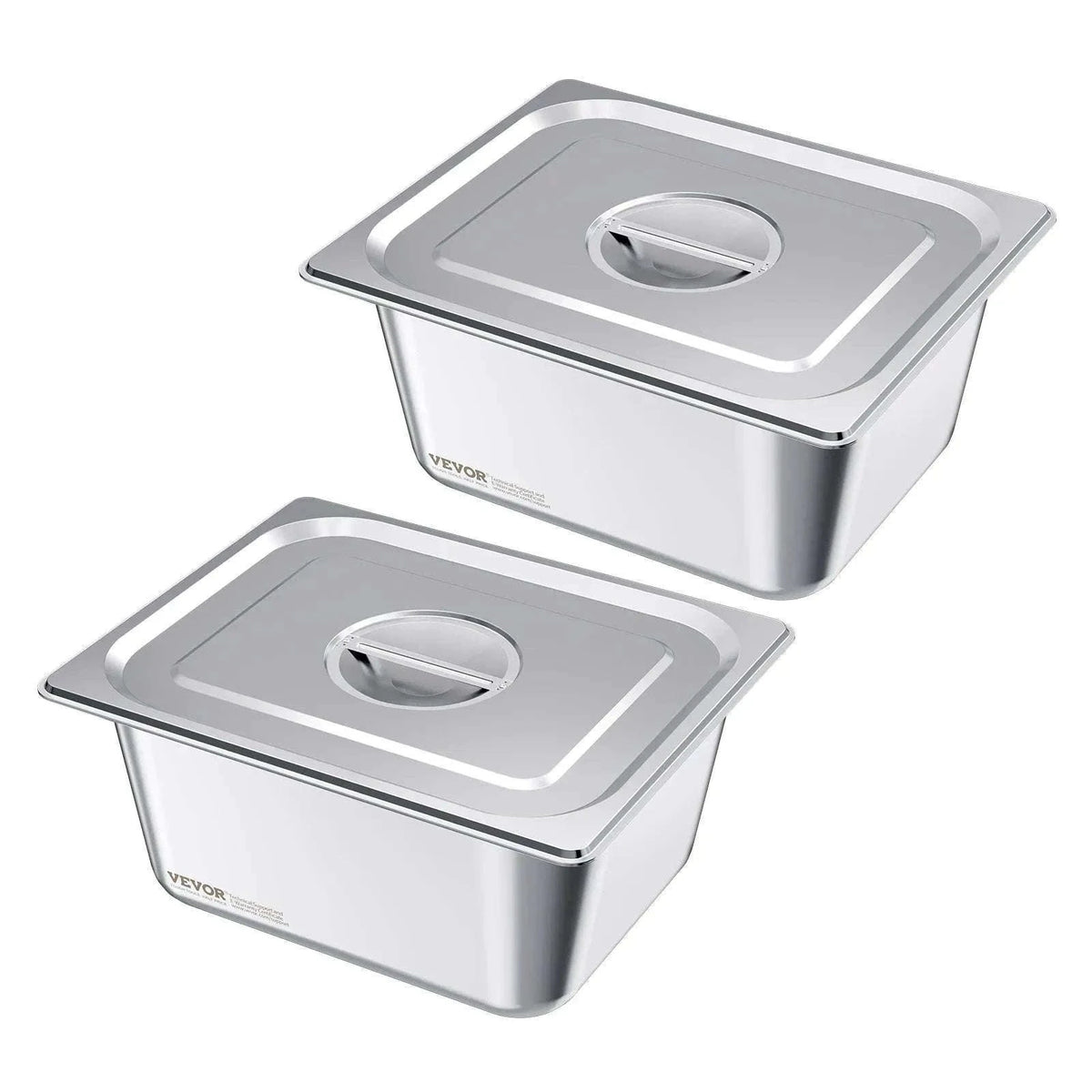 Stainless Steel Hotel Pan 1/2 Size 2.5-Inch Deep 4-Pack-6inch 2pcs / spain