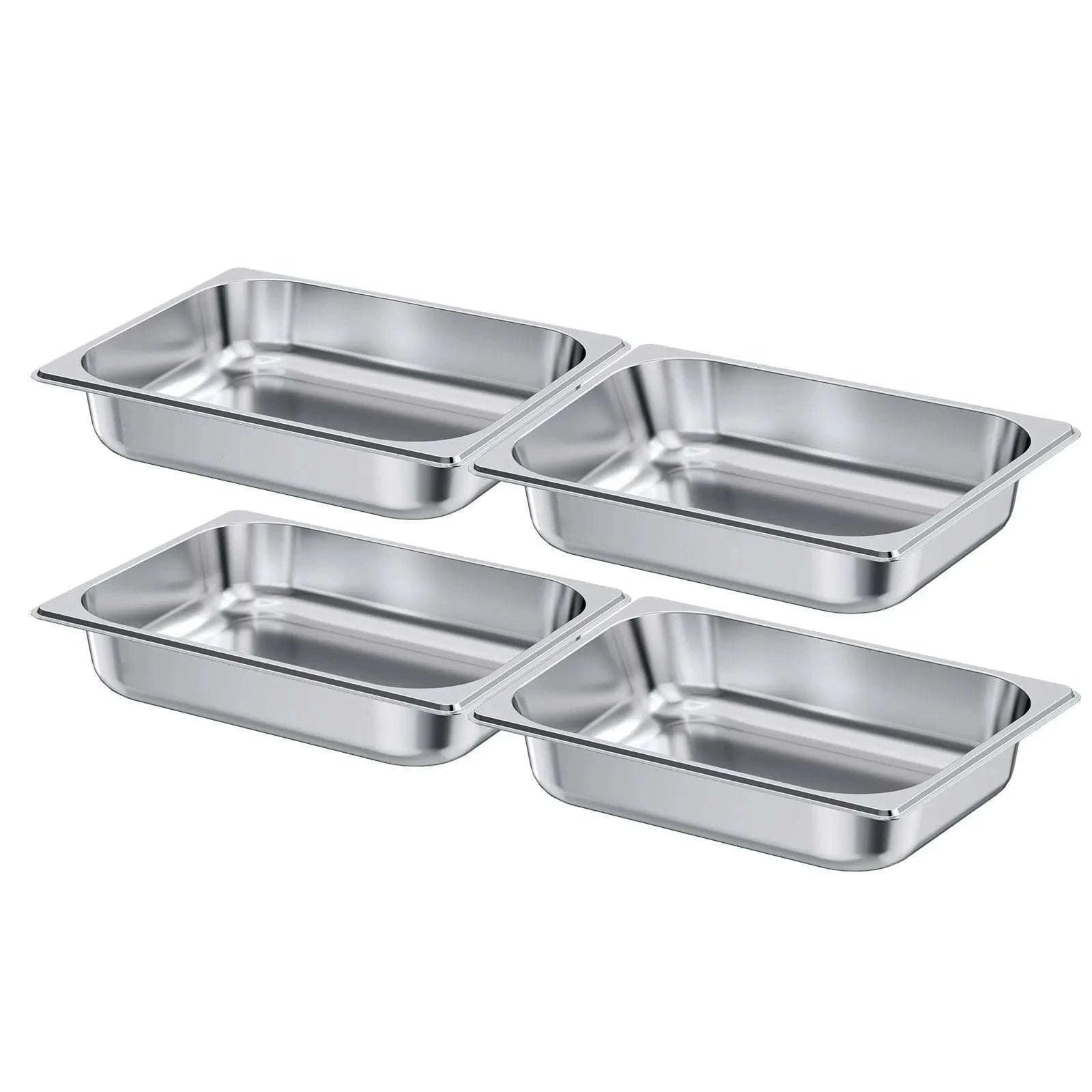 Stainless Steel Hotel Pan 1/2 Size Steam Table Pans Set-6pcs 4inch / france