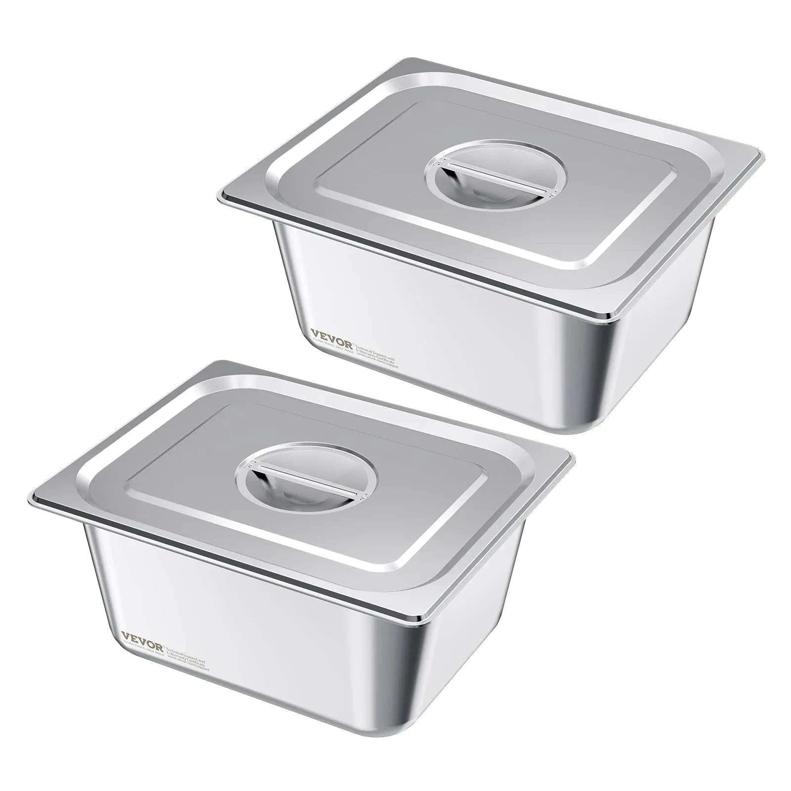 Stainless Steel Hotel Pan 1/2 Size Steam Table Pans Set-6pcs 4inch / france