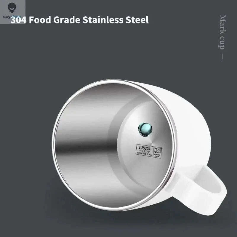 Stainless Steel Insulated Coffee Mug 350ml with Handle-black / 350ml