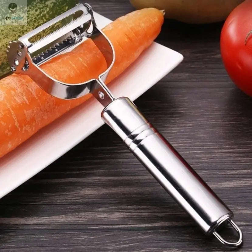 Stainless Steel Julienne Peeler for Fast, Clean Vegetable Prep-Default Title