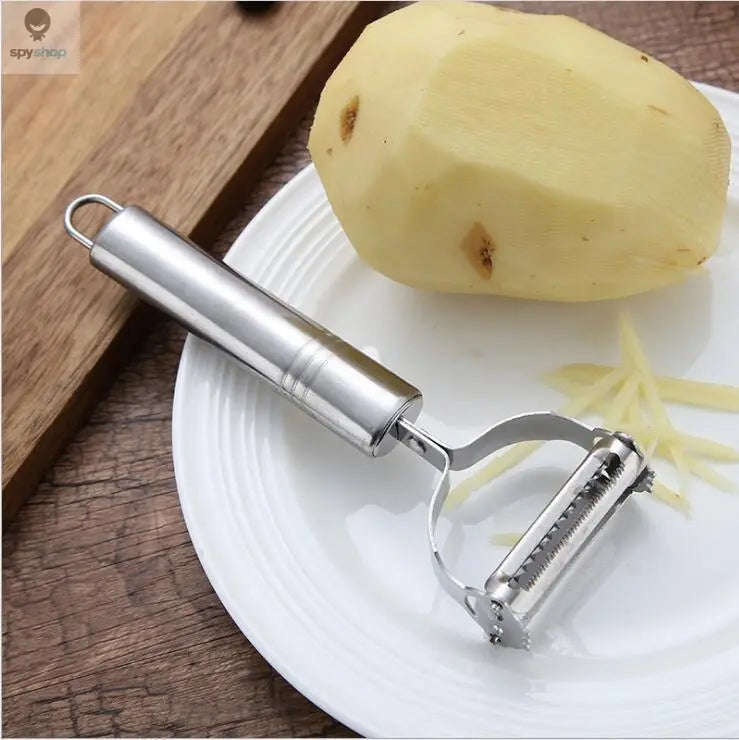 Stainless Steel Julienne Peeler for Fast, Clean Vegetable Prep-Default Title