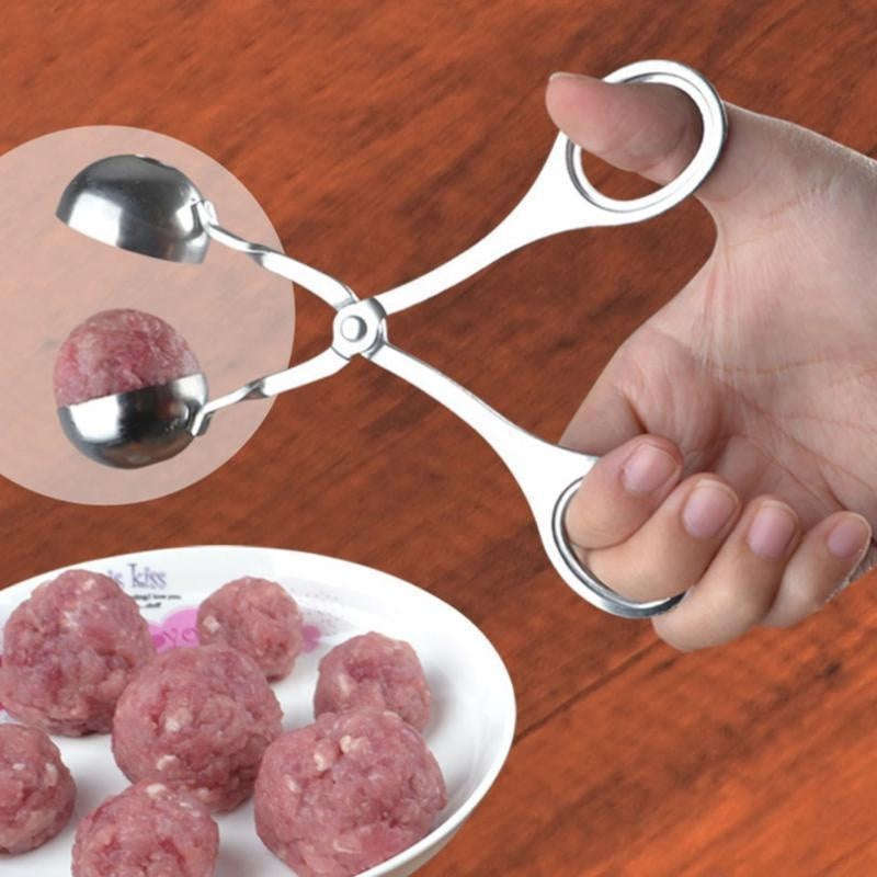 Stainless Steel Meat Ball Maker Tool for Easy Round Meatballs & Rice Balls-S