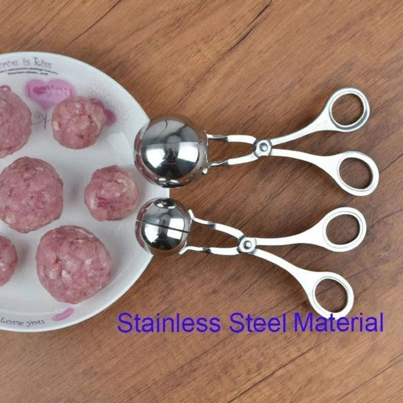 Stainless Steel Meat Ball Maker Tool for Easy Round Meatballs & Rice Balls-S
