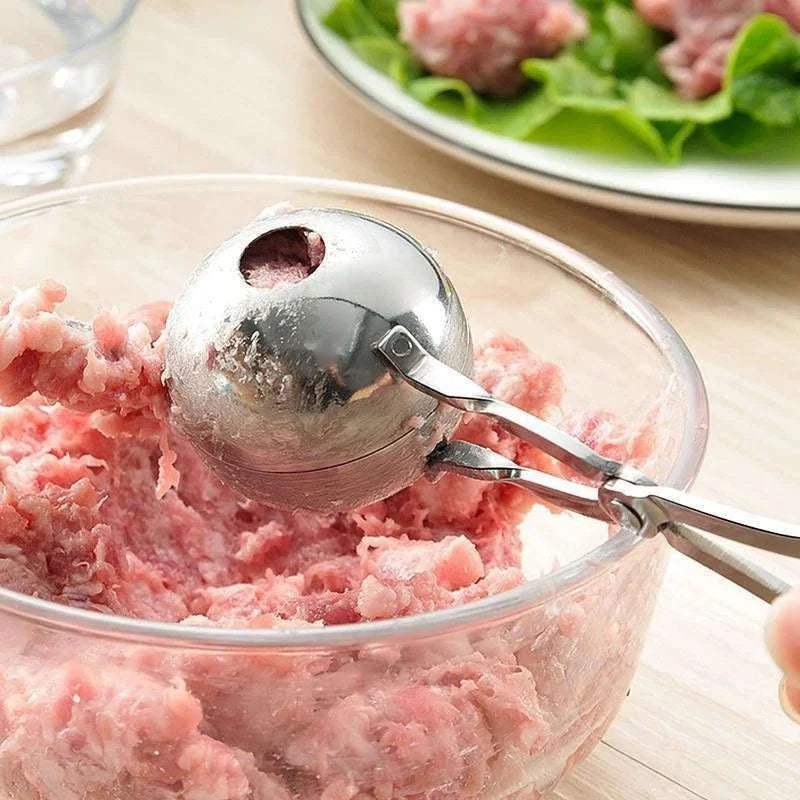 Stainless Steel Meat Ball Maker Tool for Easy Round Meatballs & Rice Balls-S