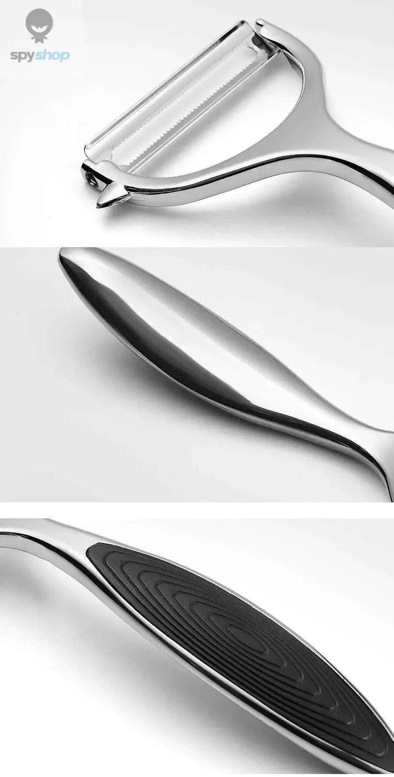 Stainless Steel Peeler – Multi‑Function Tool for Easy Food Prep-1pc black B