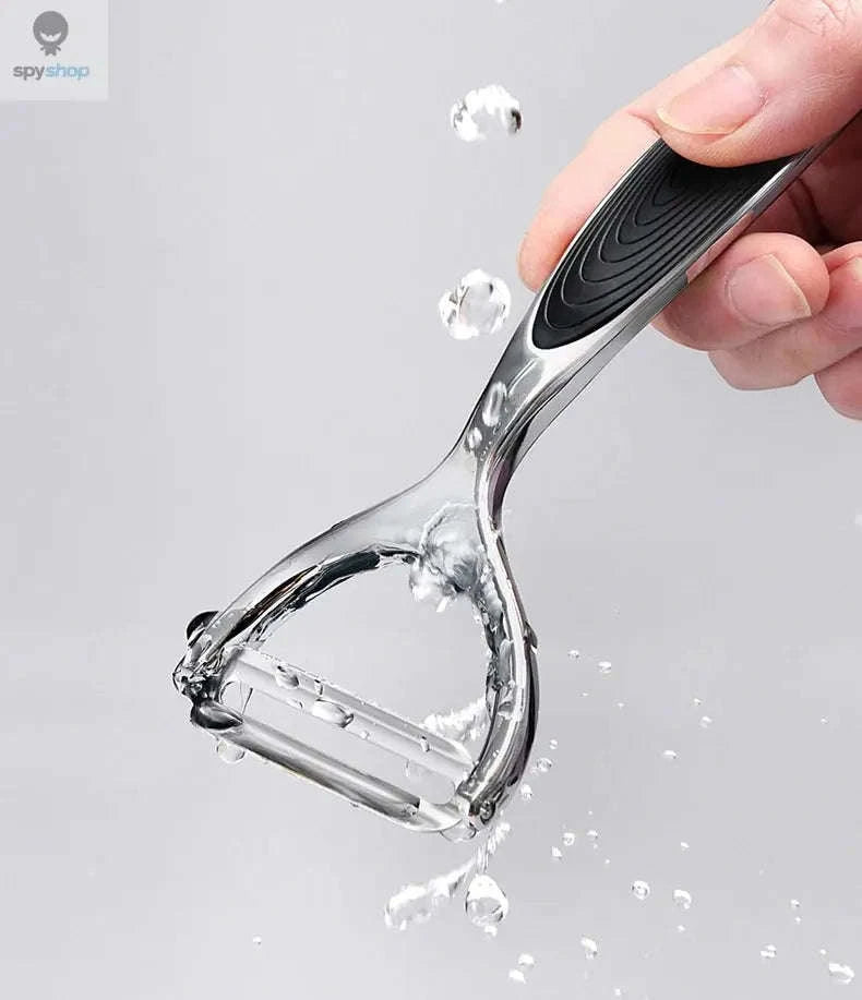 Stainless Steel Peeler – Multi‑Function Tool for Easy Food Prep-1pc black B