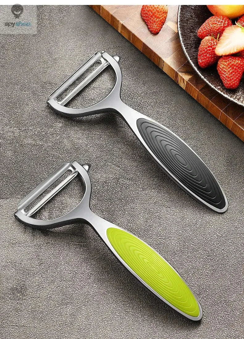 Stainless Steel Peeler – Multi‑Function Tool for Easy Food Prep-1pc black B