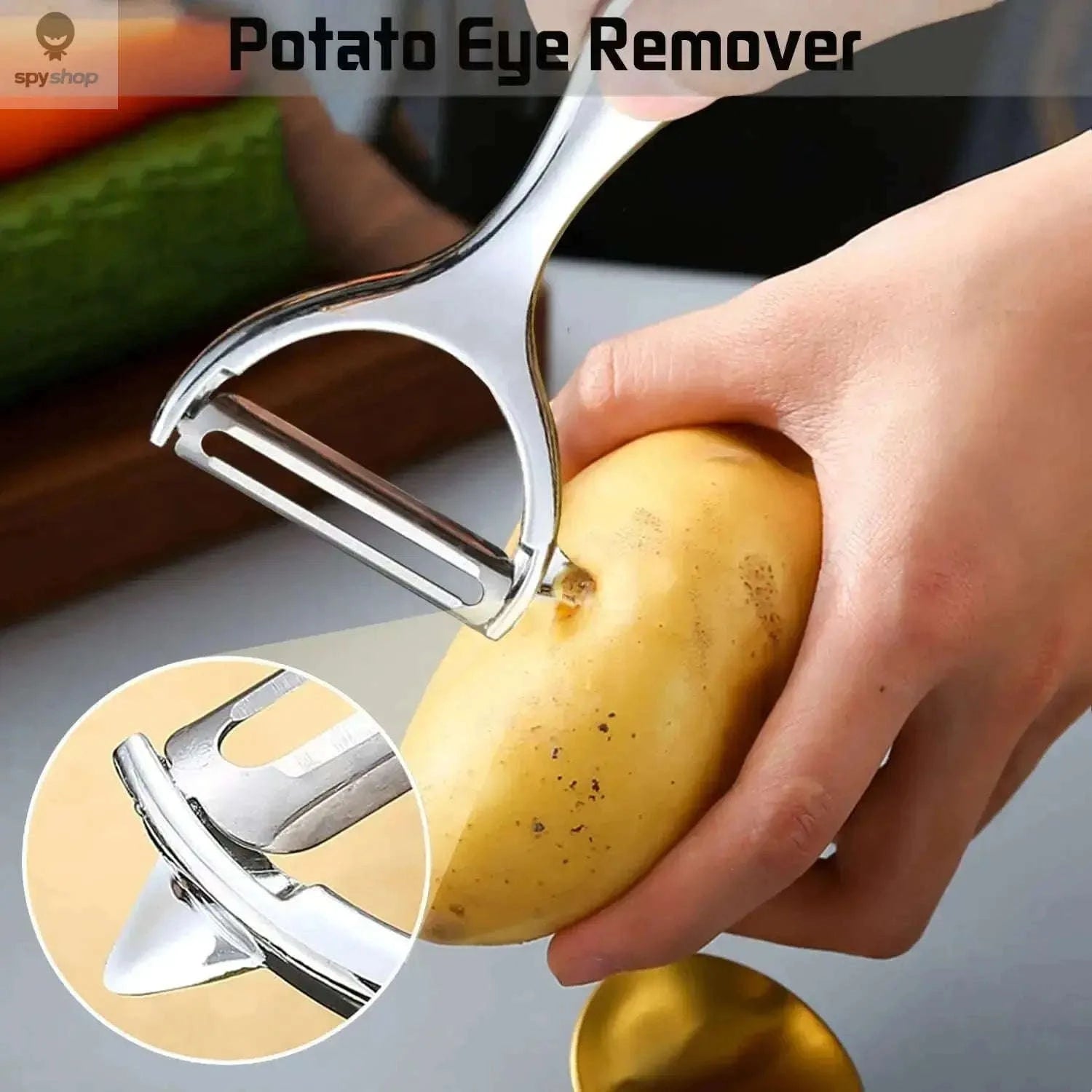 Stainless Steel Peeler – Multi‑Function Tool for Easy Food Prep-1pc black B