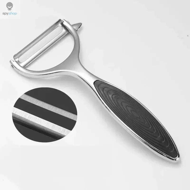 Stainless Steel Peeler – Multi‑Function Tool for Easy Food Prep-1pc black B