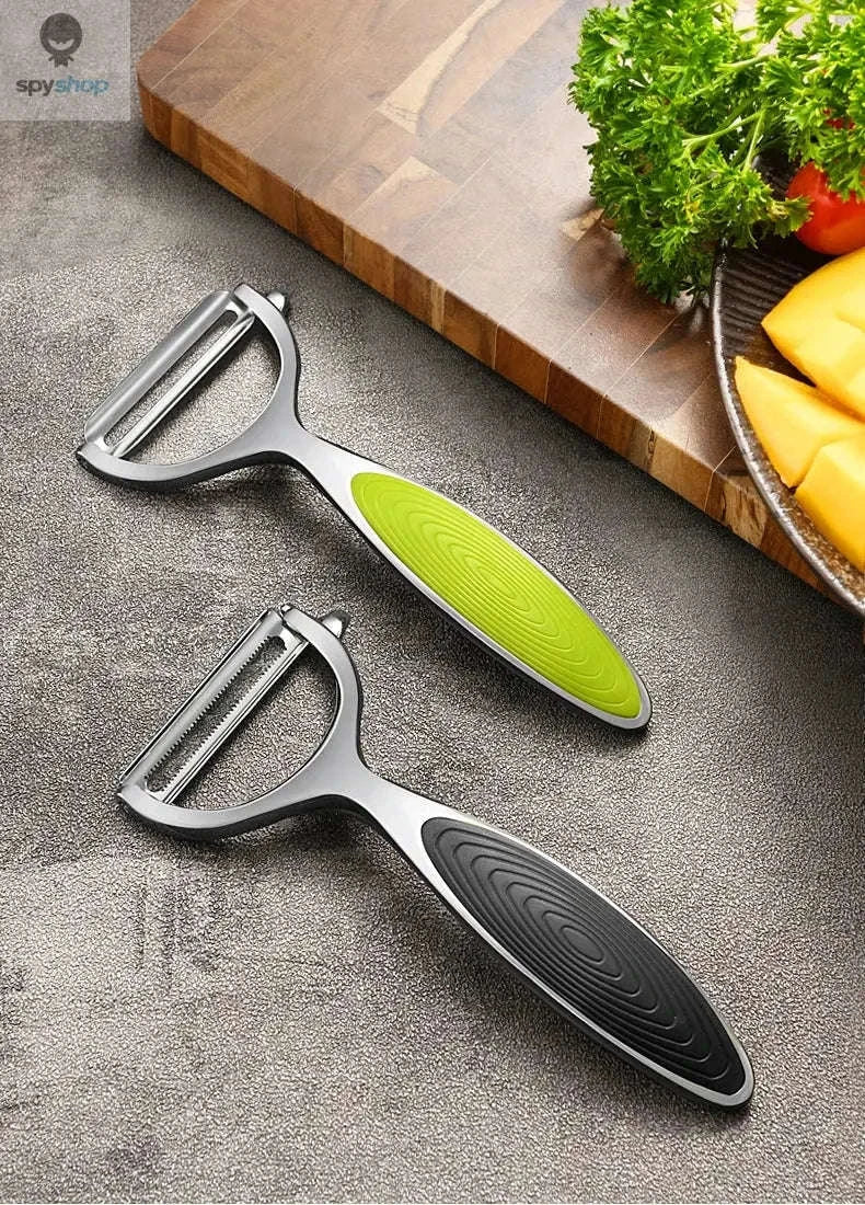 Stainless Steel Peeler – Multi‑Function Tool for Easy Food Prep-1pc black B
