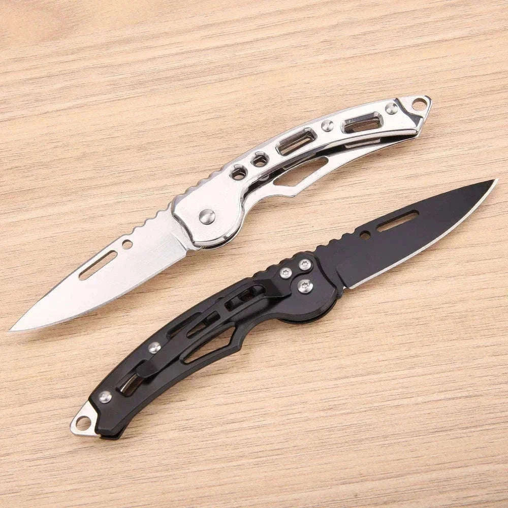 Stainless Steel Pocket Knife Keychain for Everyday Carry-golden