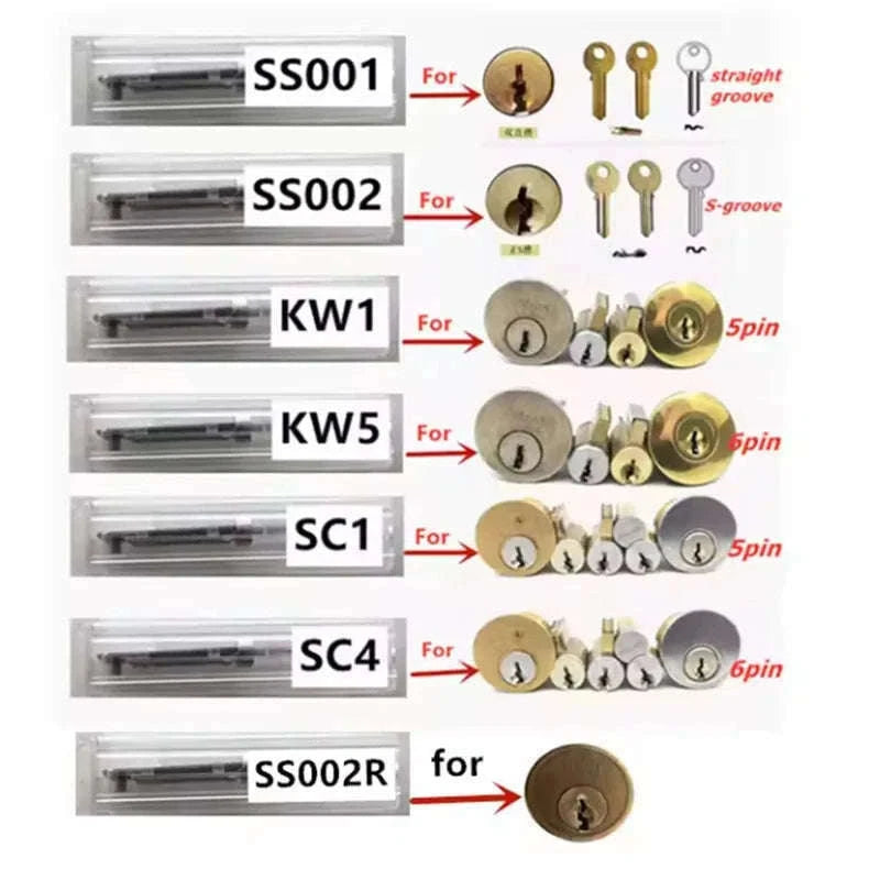 Stainless Steel Precision O-Ring Pickup & Hook Decoder Kit-1pcs