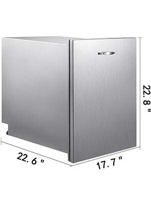 Stainless Steel Pull-Out Trash Drawer for Outdoor Kitchen Storage-Type C / United States