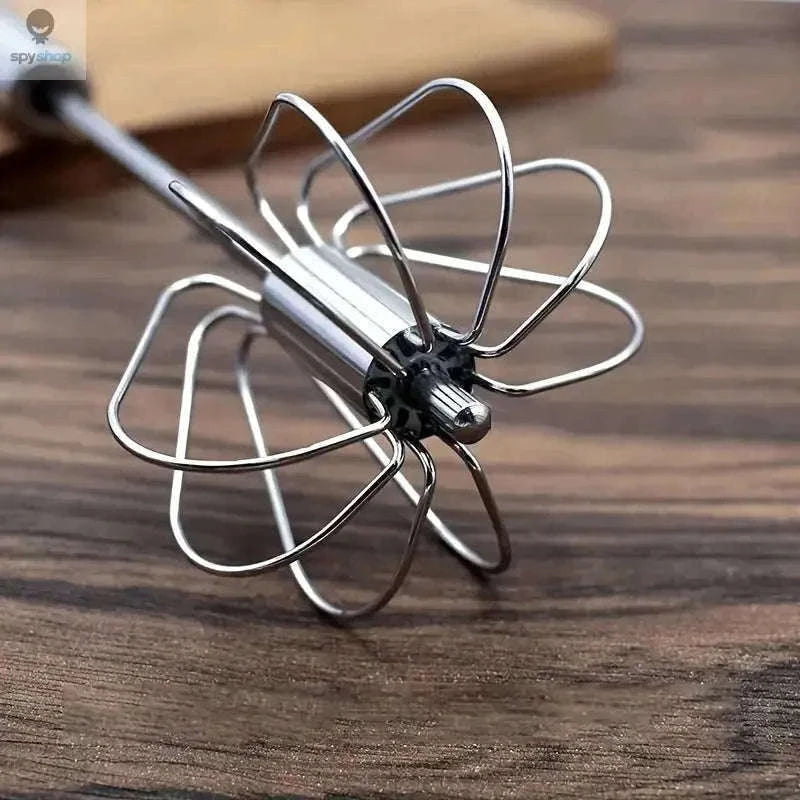 Stainless Steel Semi-Automatic Egg Beater for Easy Mixing-S size 2pcs